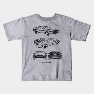 DMC DeLorean Patent Kids T-Shirt